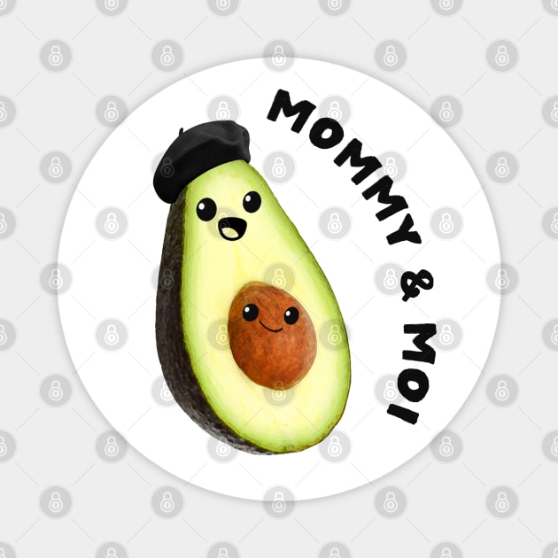 avocado mommy & moi Magnet by mystudiocreate